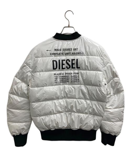 DIESEL（ディーゼル）DIESEL (ディーゼル) 中綿ジャケット ホワイト サイズ:XSの古着・服飾アイテム