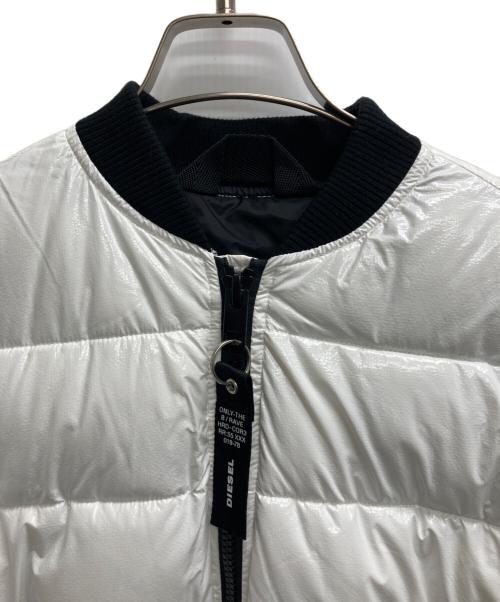 DIESEL（ディーゼル）DIESEL (ディーゼル) 中綿ジャケット ホワイト サイズ:XSの古着・服飾アイテム