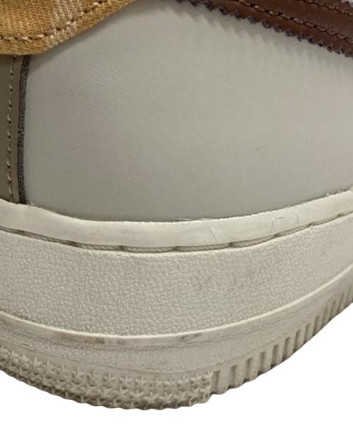 NIKE（ナイキ）NIKE (ナイキ) AIR FORCE 1 LV8 GS ブラウン×ホワイト サイズ:24cmの古着・服飾アイテム