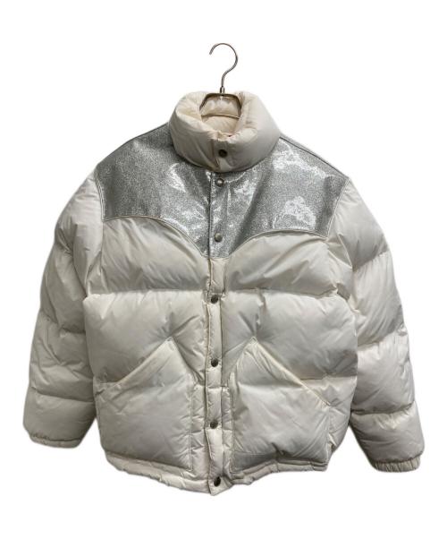 SUPREME（シュプリーム）SUPREME (シュプリーム) Glitter Yoke Down Puffer Jacket/グリッター ヨーク ダウン パファー ジャケット ホワイト サイズ:Ｓの古着・服飾アイテム