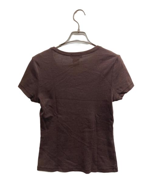 CELINE（セリーヌ）CELINE (セリーヌ) ロゴプリントTシャツ ブラウン サイズ:Ｍの古着・服飾アイテム