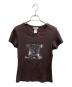 CELINE（セリーヌ）の古着「ロゴプリントTシャツ」｜ブラウン