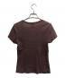 CELINE (セリーヌ) ロゴプリントTシャツ ブラウン サイズ:Ｍ：9000円
