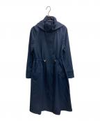 JUSGLITTYジャスグリッティー）の古着「フード付きロングブルゾン」｜ネイビー