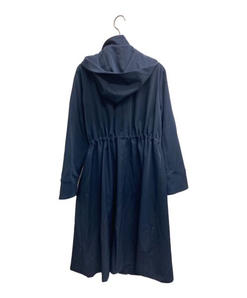 JUSGLITTY（ジャスグリッティー）JUSGLITTY (ジャスグリッティー) フード付きロングブルゾン ネイビー サイズ:1の古着・服飾アイテム