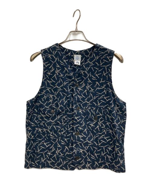 POST O'ALLS（ポストオーバーオールズ）POST O'ALLS (ポストオーバーオールズ) ワークベスト ネイビー サイズ:Mの古着・服飾アイテム