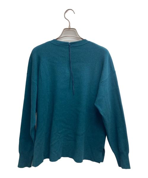 23区（ニジュウサンク）23区 (ニジュウサンク) ヴィスコースストレッチ ミラノリブ ニット グリーン サイズ:38の古着・服飾アイテム