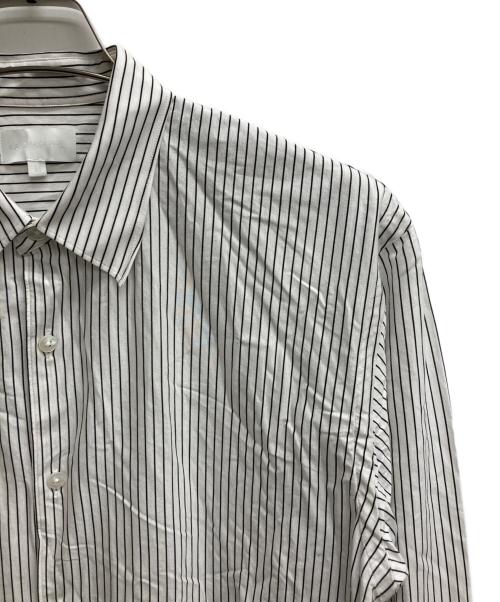 KANEMASA PHIL.（カネマサフィル）KANEMASA PHIL. (カネマサフィル) 46G Atmosphere Stripe L/S Shirt ホワイト サイズ:Mの古着・服飾アイテム