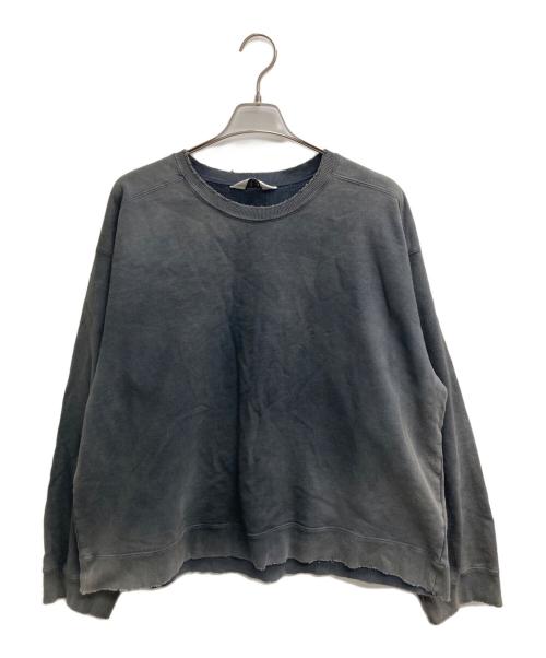 ANCELLM（アンセルム）ANCELLM (アンセルム) EMBROIDERY UNEVEN OVER SWEAT SHIRT グレー サイズ:2の古着・服飾アイテム