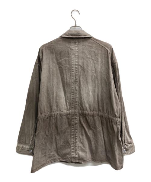 ANCELLM（アンセルム）ANCELLM (アンセルム) AGING DENIM SHIRT JACKET ブラウン サイズ:１の古着・服飾アイテム