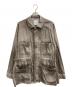 ANCELLM（アンセルム）の古着「AGING DENIM SHIRT JACKET」｜ブラウン