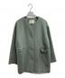 JOURNAL STANDARD relume（ジャーナルスタンダード レリューム）の古着「別注 LANA WOOL140切り替えショートコート」｜グリーン