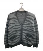 Schottショット）の古着「MOHAR ZEBRA CARDIGAN」｜グレー