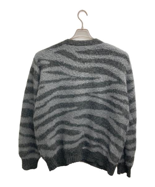Schott（ショット）Schott (ショット) MOHAR ZEBRA CARDIGAN グレー サイズ:Lの古着・服飾アイテム