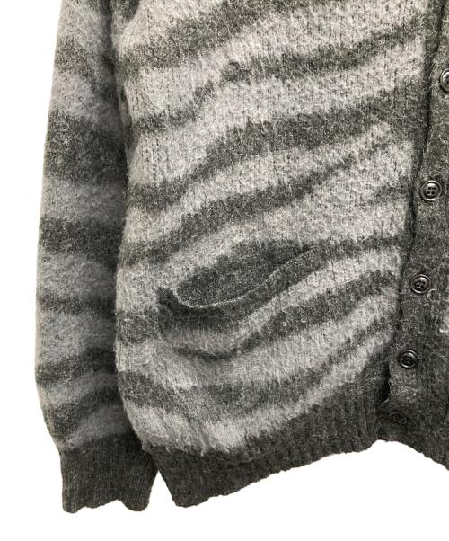 Schott（ショット）Schott (ショット) MOHAR ZEBRA CARDIGAN グレー サイズ:Lの古着・服飾アイテム