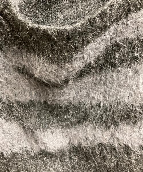 Schott（ショット）Schott (ショット) MOHAR ZEBRA CARDIGAN グレー サイズ:Lの古着・服飾アイテム