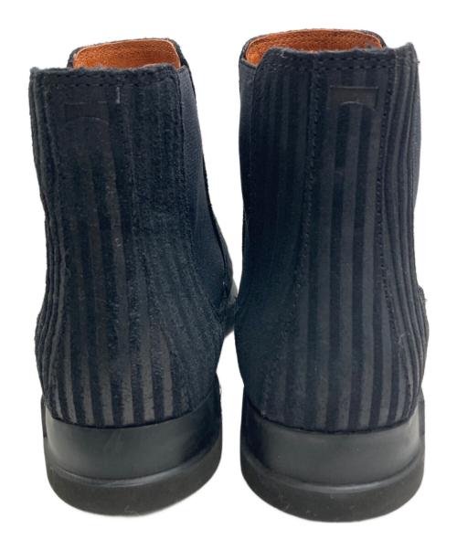 CAMPER（カンペール）CAMPER (カンペール) ストライプサイドゴアブーツ ネイビー サイズ:38の古着・服飾アイテム