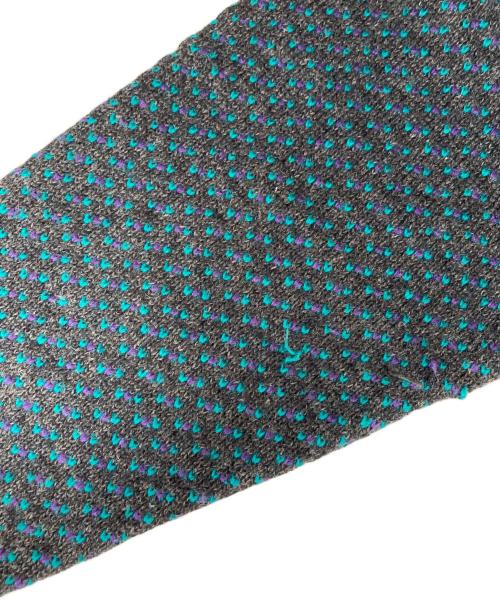 L.L.Bean（エルエルビーン）L.L.Bean (エルエルビーン) 80’sバーズアイニット グリーン×グレー サイズ:Lの古着・服飾アイテム