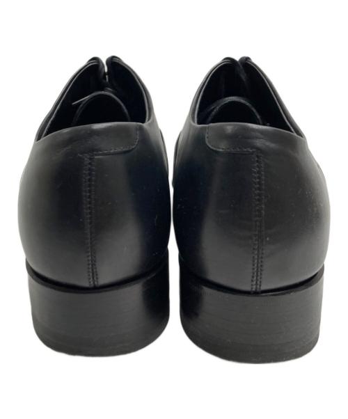 SHETLAND FOX（シェットランドフォックス）SHETLAND FOX (シェットランドフォックス) 内羽根レザーシューズ ブラック サイズ:61/2の古着・服飾アイテム