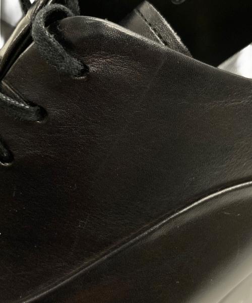 SHETLAND FOX（シェットランドフォックス）SHETLAND FOX (シェットランドフォックス) 内羽根レザーシューズ ブラック サイズ:61/2の古着・服飾アイテム