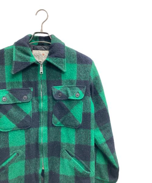 Fox Knapp（フォックスナップ）fox knapp (フォックスナップ) バッファローチェックウールジャケット グリーン サイズ:Sの古着・服飾アイテム