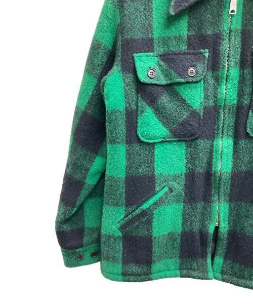 Fox Knapp（フォックスナップ）fox knapp (フォックスナップ) バッファローチェックウールジャケット グリーン サイズ:Sの古着・服飾アイテム