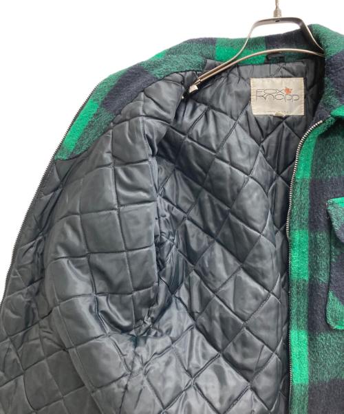 Fox Knapp（フォックスナップ）fox knapp (フォックスナップ) バッファローチェックウールジャケット グリーン サイズ:Sの古着・服飾アイテム