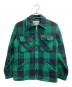 fox knapp（フォックスナップ）の古着「バッファローチェックウールジャケット」｜グリーン
