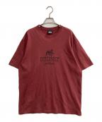 stussyステューシー）の古着「プリントTシャツ」｜レッド