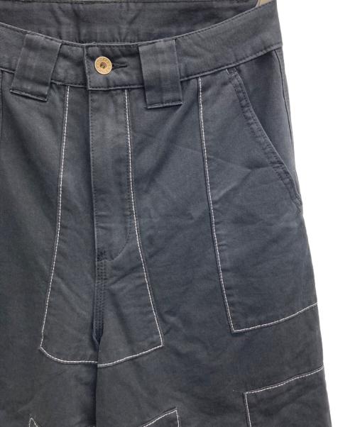 ANTIMID（アンチミッド）ANTIMID (アンチミッド) デザインワークパンツ ブラック サイズ:Mの古着・服飾アイテム