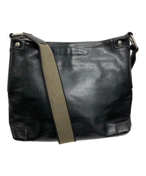 aniary（アニアリ）aniary (アニアリ) レザーショルダーバッグ ブラックの古着・服飾アイテム