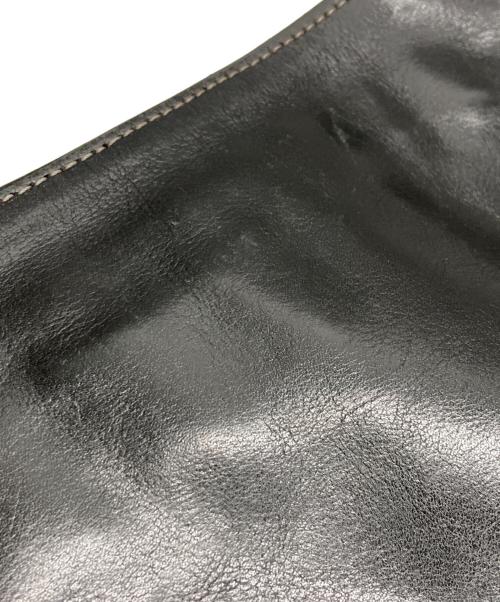 aniary（アニアリ）aniary (アニアリ) レザーショルダーバッグ ブラックの古着・服飾アイテム