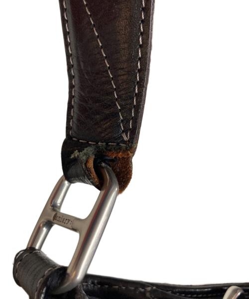 aniary（アニアリ）aniary (アニアリ) レザーショルダーバッグ ブラックの古着・服飾アイテム