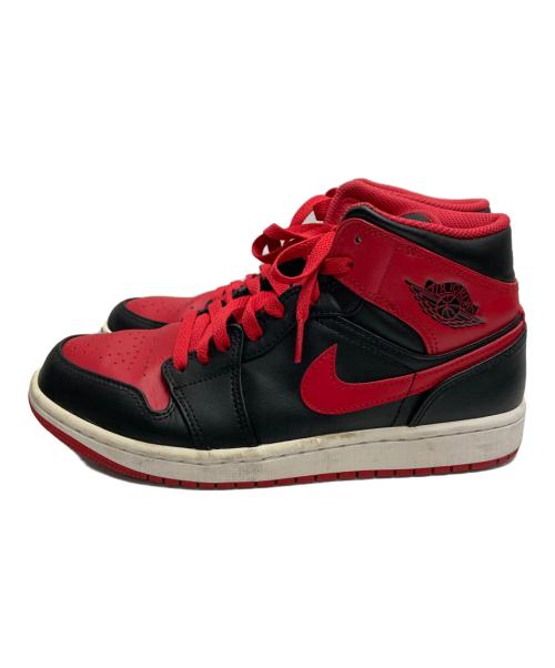 NIKE（ナイキ）NIKE (ナイキ) Air Jordan 1 Mid ブラック×レッド サイズ:25.5cmの古着・服飾アイテム