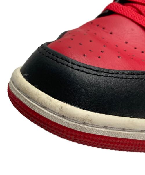 NIKE（ナイキ）NIKE (ナイキ) Air Jordan 1 Mid ブラック×レッド サイズ:25.5cmの古着・服飾アイテム