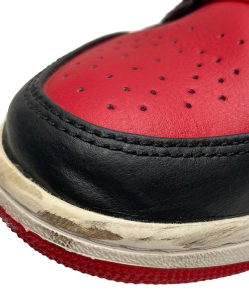 NIKE（ナイキ）NIKE (ナイキ) Air Jordan 1 Mid ブラック×レッド サイズ:25.5cmの古着・服飾アイテム