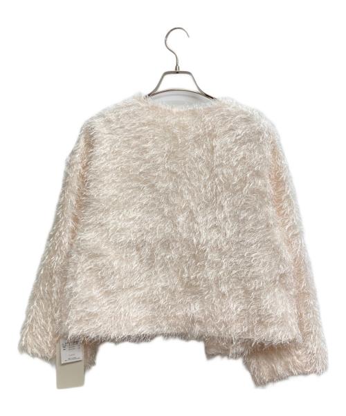 NOLLEY'S sophi（ノーリーズソフィー）NOLLEY'S sophi (ノーリーズソフィー) 24SS フリンジカットジャガードボレロジャケット アイボリー サイズ:38 未使用品の古着・服飾アイテム