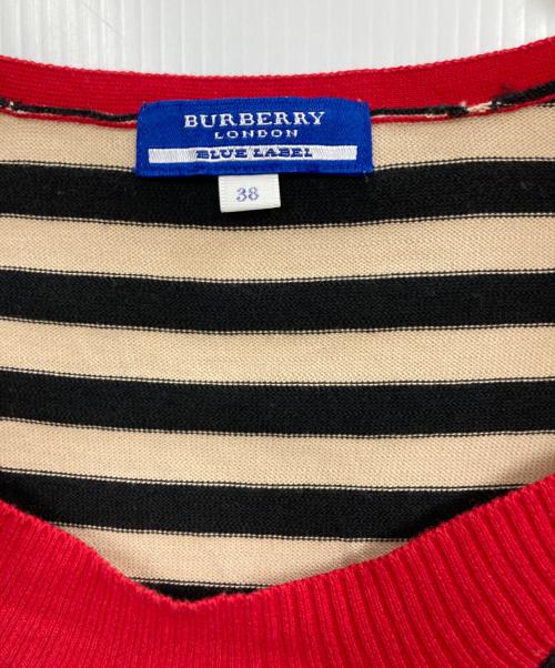BURBERRY BLUE LABEL（バーバリー ブルー レーベル）BURBERRY BLUE LABEL (バーバリー ブルー レーベル) 半袖ニット ベージュ サイズ:38の古着・服飾アイテム