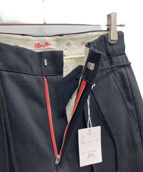 SYUMAN.（シュウマン）SYUMAN. (シュウマン) COLOR LINE PANTS DICKIES ブラック サイズ:1 未使用品の古着・服飾アイテム