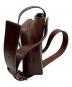 MOTHERHOUSE (マザーハウス) アンティークソラ2ウェイショルダー ブラウン：19000円