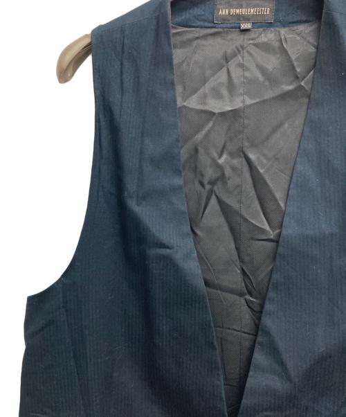 ANN DEMEULEMEESTER（アンドゥムルメステール）ANN DEMEULEMEESTER (アンドゥムルメステール) ジレ ブラック サイズ:XXSの古着・服飾アイテム