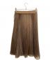 HYKE (ハイク) チュールプリーツロングスカート ブラウン サイズ:2：8000円