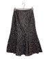 mame kurogouchi（マメクロゴウチ）の古着「smanthus Motif Jacquard Flared Skirt」｜ブラック