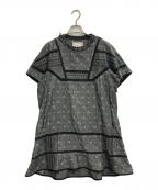 sacaiサカイ）の古着「17SS デニム刺繍ワンピース」｜グレー