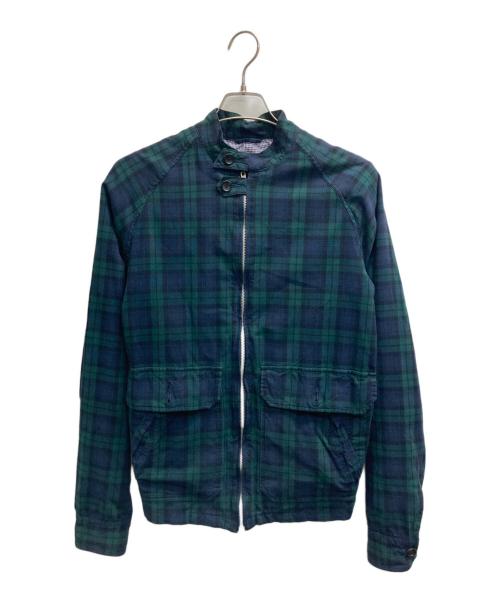 COMME des GARCONS HOMME（コムデギャルソン オム）COMME des GARCONS HOMME (コムデギャルソン オム) ブラックウォッチ ハリントンジャケット グリーン サイズ:XSの古着・服飾アイテム