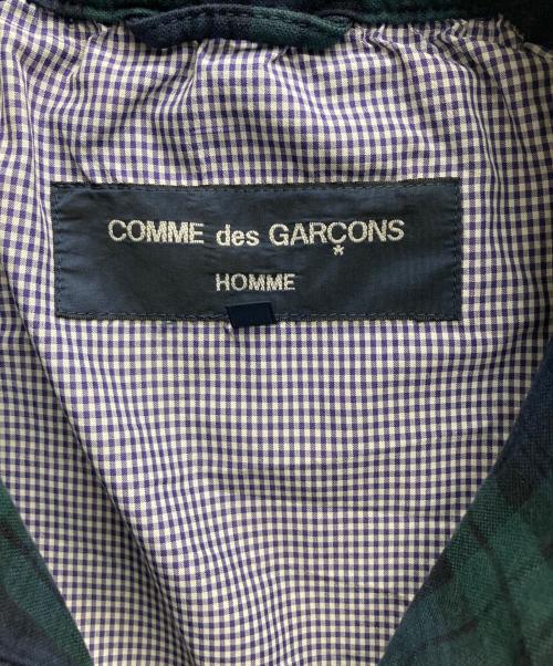 COMME des GARCONS HOMME（コムデギャルソン オム）COMME des GARCONS HOMME (コムデギャルソン オム) ブラックウォッチ ハリントンジャケット グリーン サイズ:XSの古着・服飾アイテム