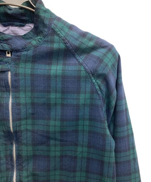 COMME des GARCONS HOMME（コムデギャルソン オム）COMME des GARCONS HOMME (コムデギャルソン オム) ブラックウォッチ ハリントンジャケット グリーン サイズ:XSの古着・服飾アイテム