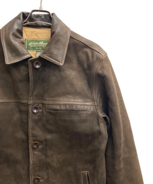 Eddie Bauer（エディーバウアー）Eddie Bauer (エディーバウアー) 90ｓレザー カーコート ブラウン サイズ:Sの古着・服飾アイテム