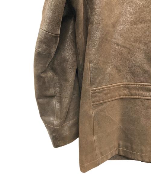 Eddie Bauer（エディーバウアー）Eddie Bauer (エディーバウアー) 90ｓレザー カーコート ブラウン サイズ:Sの古着・服飾アイテム