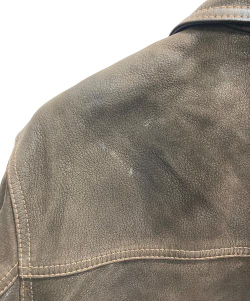 Eddie Bauer（エディーバウアー）Eddie Bauer (エディーバウアー) 90ｓレザー カーコート ブラウン サイズ:Sの古着・服飾アイテム